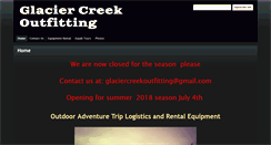 Desktop Screenshot of glaciercreekoutfitting.com